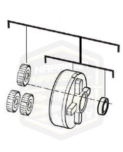MILWAUKEE obudowa korpus przekładni zębatki do zakrętaka udarowego 1/4'' M 18FQID 4931454727