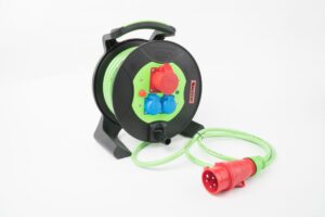 LEISTER przedłużacz bębnowy PUR 25m 5×2.5 mm2 opalarki zgrzewarki ręcznej samojezdnej HOT JET S COMET 500 BITUMAT B2 160.353