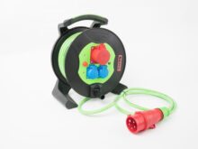 LEISTER przedłużacz bębnowy PUR 25m 5×2.5 mm2 opalarki zgrzewarki ręcznej samojezdnej HOT JET S COMET 500 BITUMAT B2 160.353